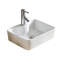 Modern Ceramic Square Vessel Bathroom Sink