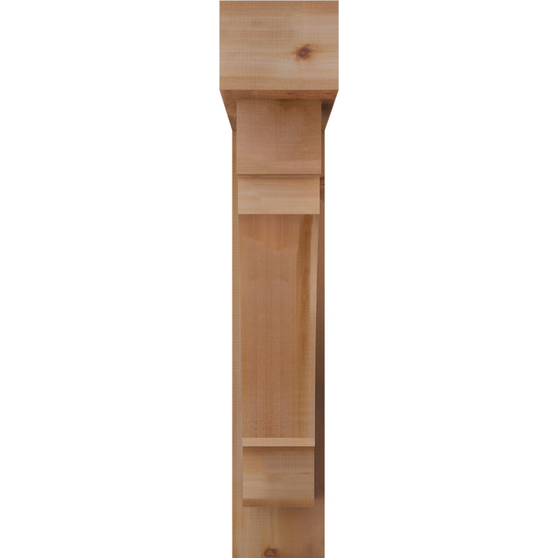 Support Merced Block avec support décalé, 44 x 38, Cèdre rouge occidental de l 8 po (scié brut)