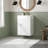 Wall-Mounted Bathroom Vanity with Diamond-Patterned Doors-1535050535