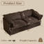 Ensemble de salon 2 pièces avec canapé rembourré et fauteuil-133588579