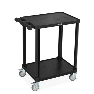 2-Tier Rolling Tool Cart With Wheels