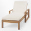 Ensemble de chaises longues d'extérieur en bois massif (ensemble de 2)-114920098