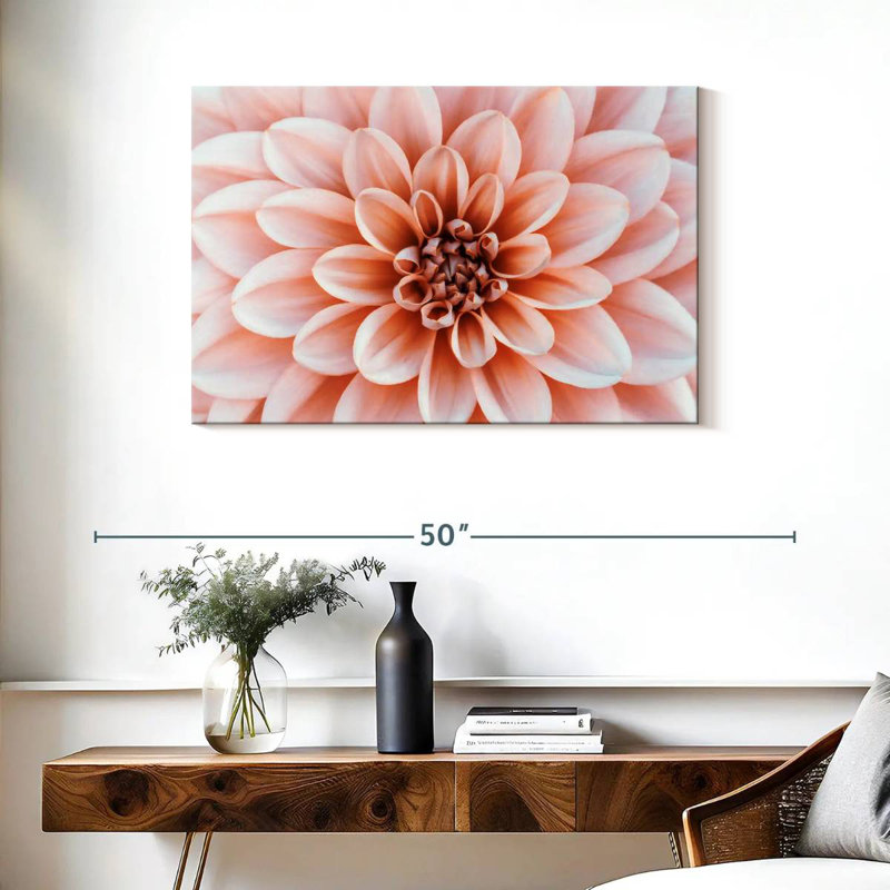 Harnek Peach Floral, 24'' H x 36'' W