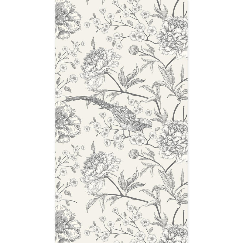Bordure florale pelez et collez, L 132 po x l 72 po