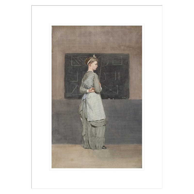«Blackboard» par Winslow Homer - impression giclée sur cadre, H 21,75 po x l 15,89 po
