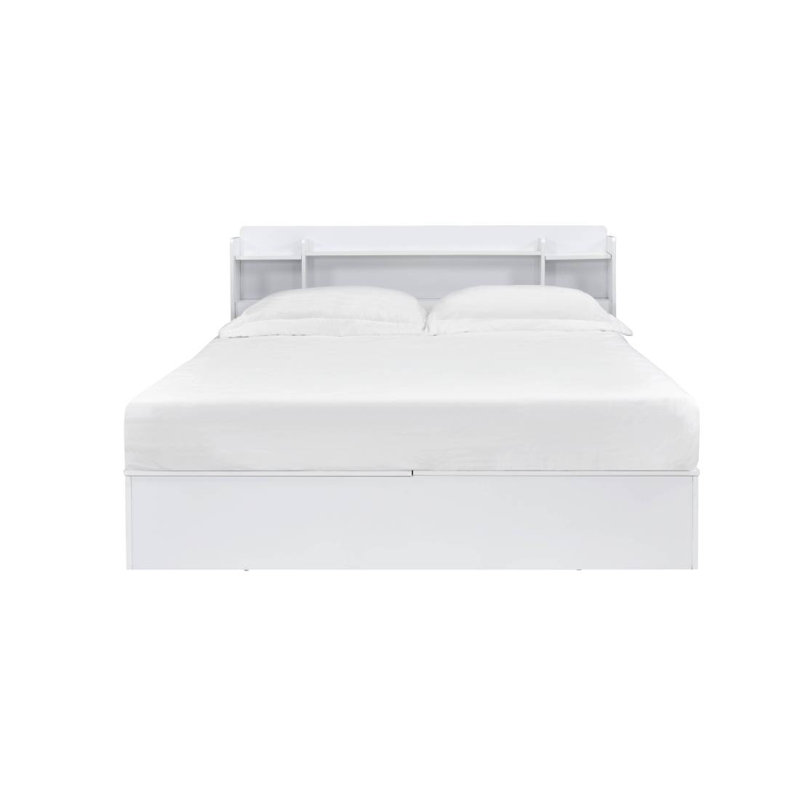 Grand lit perse blanc avec rangement Perse