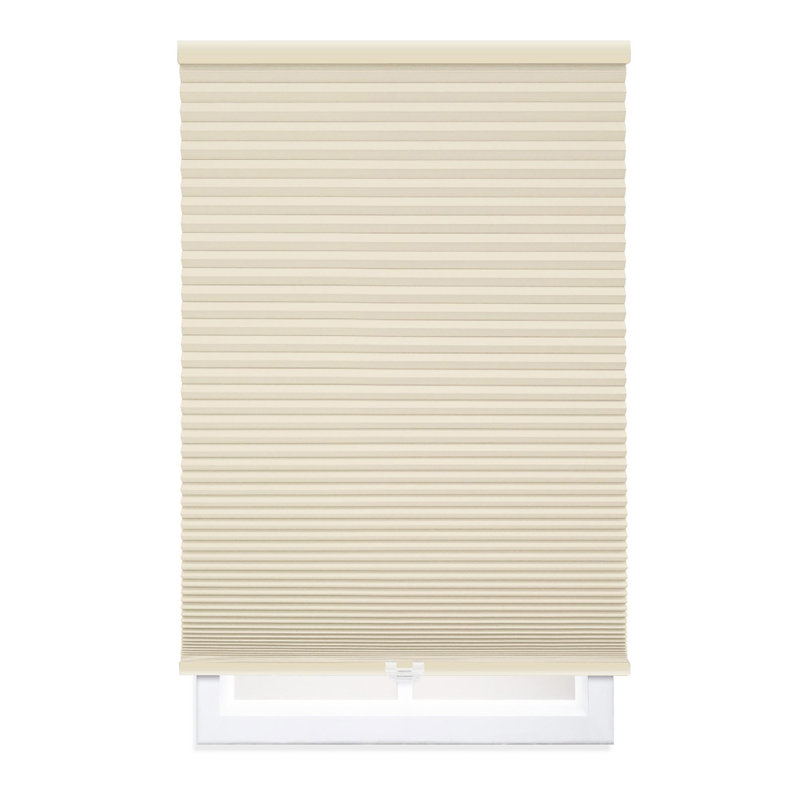 Store alvéolaire occultant sans outil 1,5 "sans perceuse ni outil, Albâtre, L 34,5 po x L 48 po