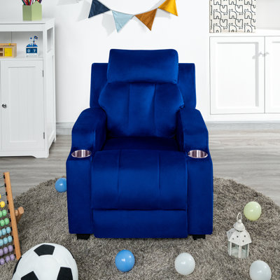 Landmeier Premium Kids Recliner Chair – Cozy Toddler Chair, Kids Sofa with Cup Holders – The Ultimate Baby Chair for Kids Couch & Lounging