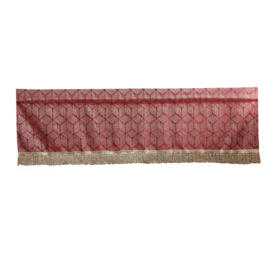 Geometric Tailored Window Valance