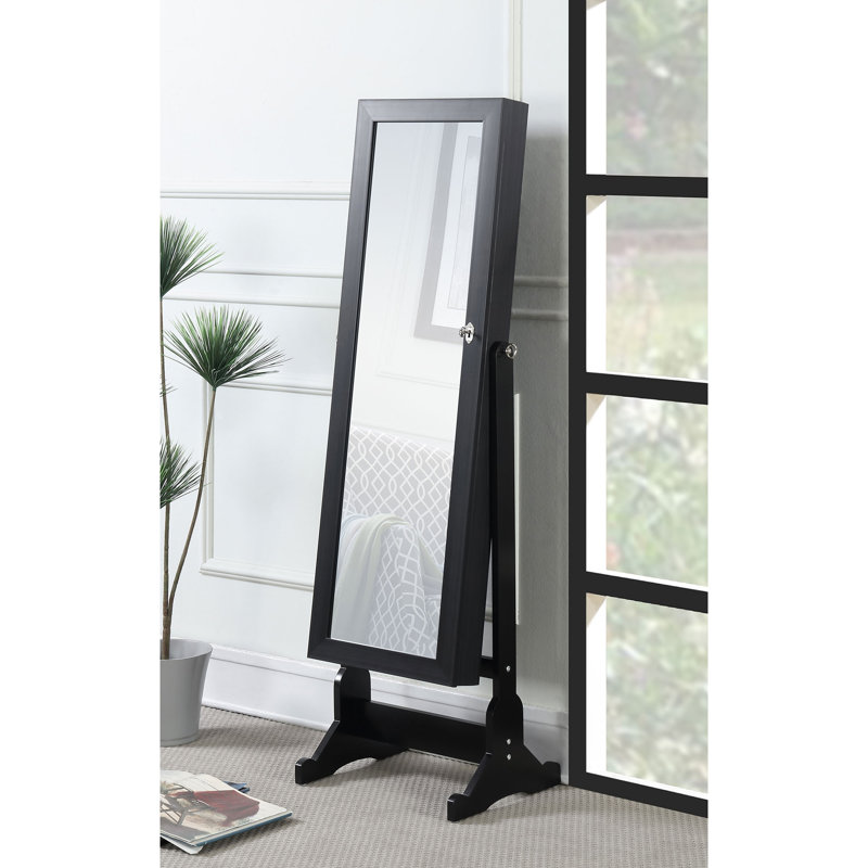 Black Jewelry Cheval Mirror