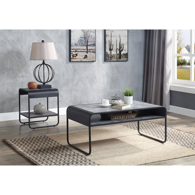 Table basse avec tablette 1pc