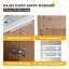 Meuble-lavabo mural simple 42 po avec plateau en résine, meuble-lavabo flottant avec 2 portes et armoire latérale 42 po