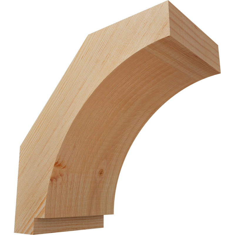Attelle impériale du genou, Sapin de Douglas, Lisse, H 10 po x l 5,5 po x P 10 po