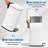 2.4 Gallon Step Trash Can with Soft-Close Lid & Removable Inner Bucket – Stainless Steel Kitchen, Bathroom, Office Garbage Bin – White-135720580