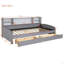 Lit plateforme tapissier avec rangement et tiroirs