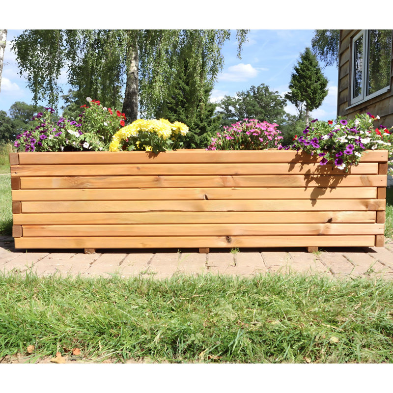 1.4m Pine Raised Trough Planter