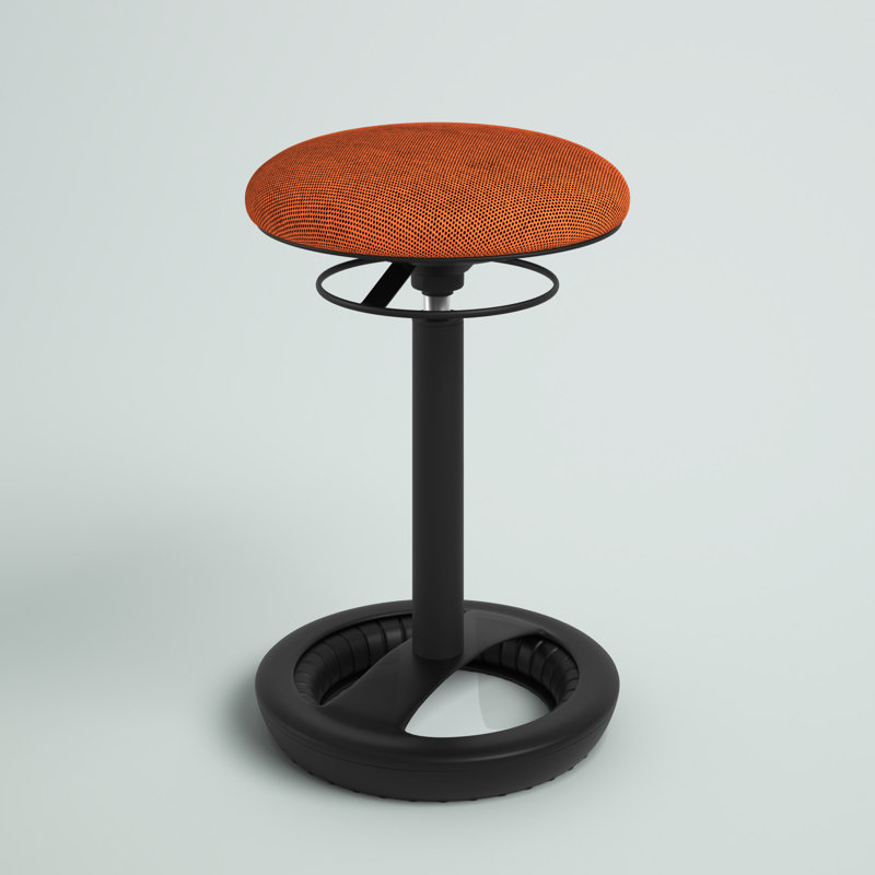 Tabouret actif à hauteur ajustable Klas, Orangé