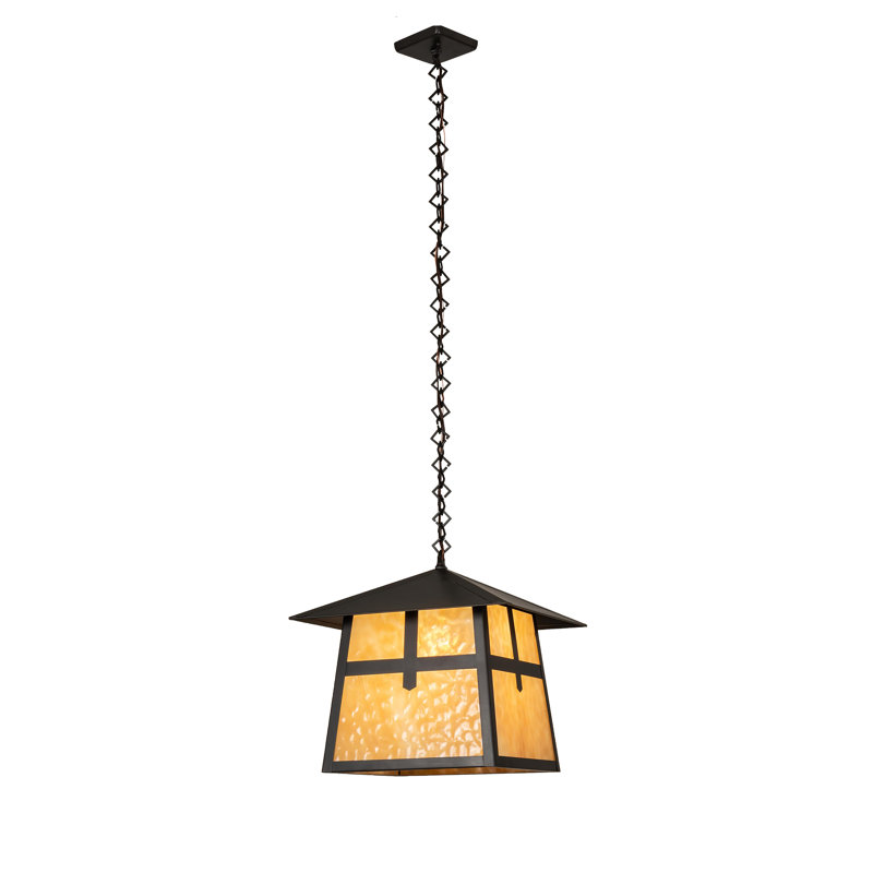 Luminaire suspendu carré à 1 lumière