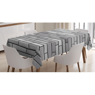 Illustration of Brick Wall Art Print Tablecloth