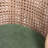 Upholstered Green Rattan Full Back Counter Swivel Bar Stool-121091466