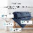 Southshore Fine Linens Vilano Down Alternative Comforter, 240 GSM Double-Brushed Microfiber Oversized All-Season Comforter with Box Stitching, Piped Edges and Corner Tabs, Twin/Twin XL, Dark Blue-420232249-420232230