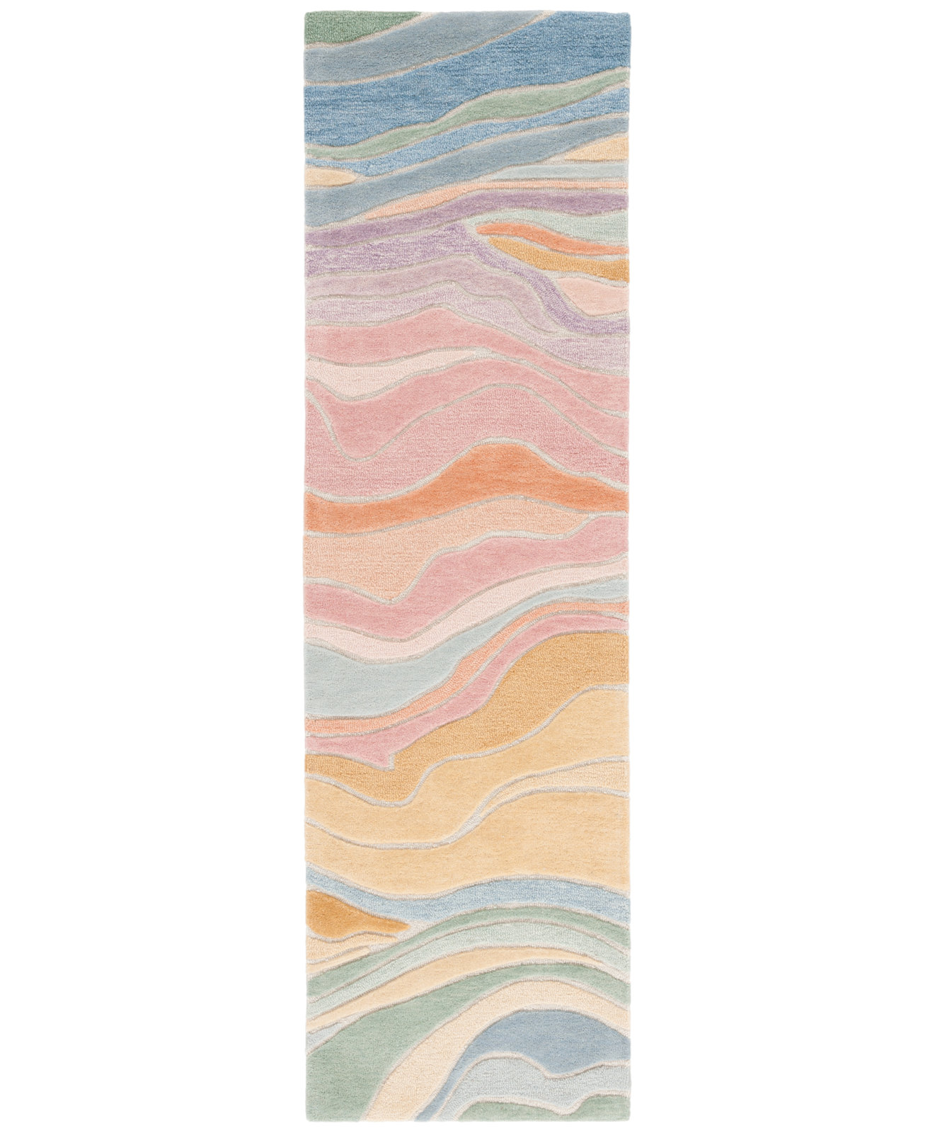 Hand-Tufted Abstract Rug, Runner 2'3" x 6'