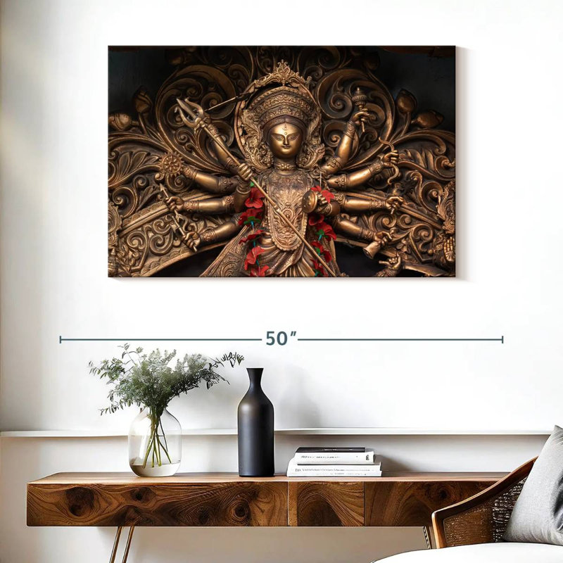 Durga Puja, H 26 po x l 39 po
