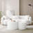 Yazgur 93.6" Curved Modern Upholstered Sofa-2127688986-2092739316