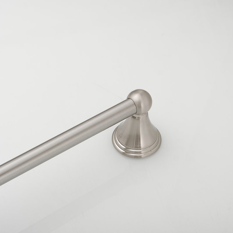 Barre à serviettes murale 24 po, Nickel brossé