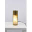 Lampe de table en aluminium teinté 1 lumière avec albâtre blanc
