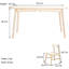 Ensemble de table de salle à manger en bois massif-102115847
