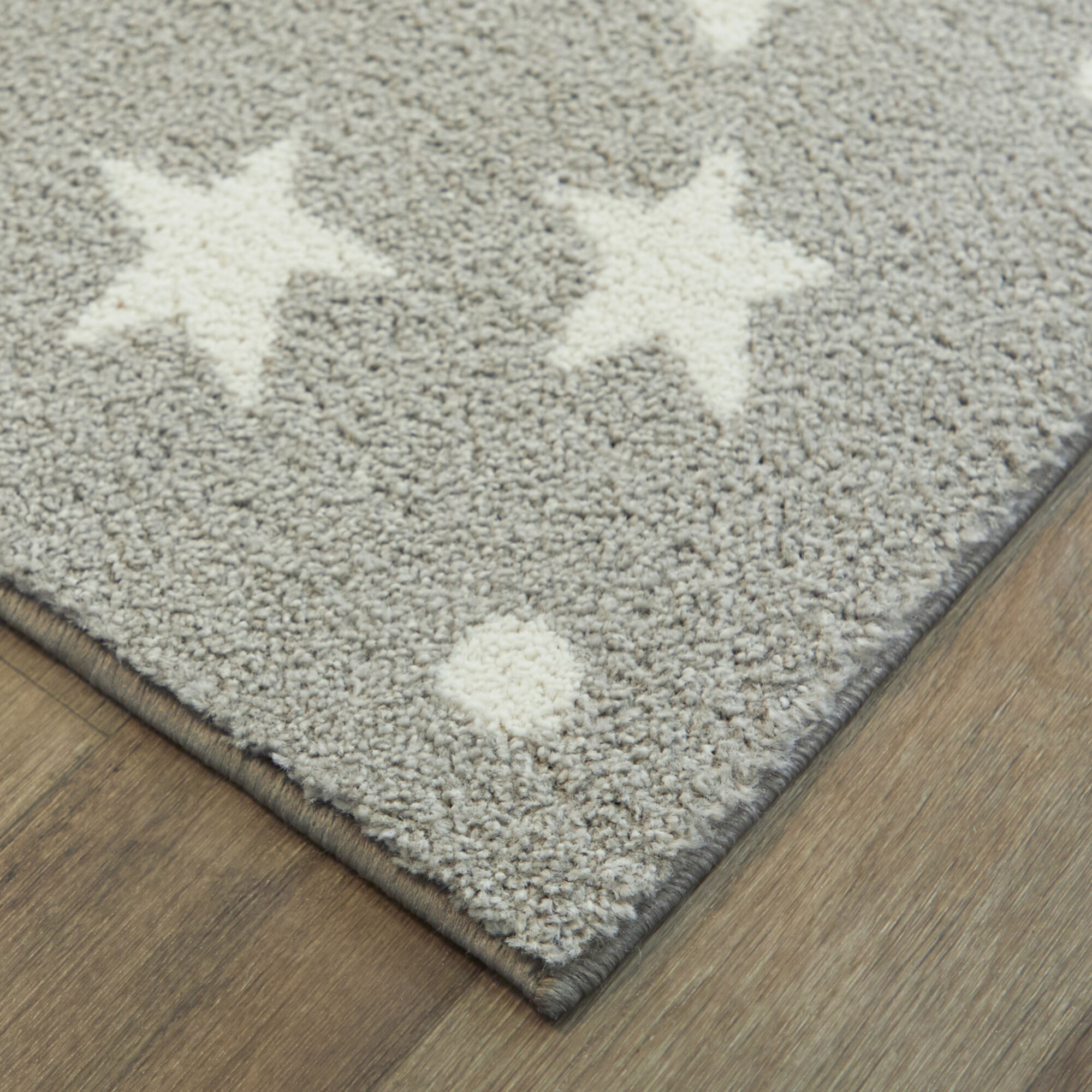 Gile Gray Rug, Gray, Rectangle 5'3" x 7'