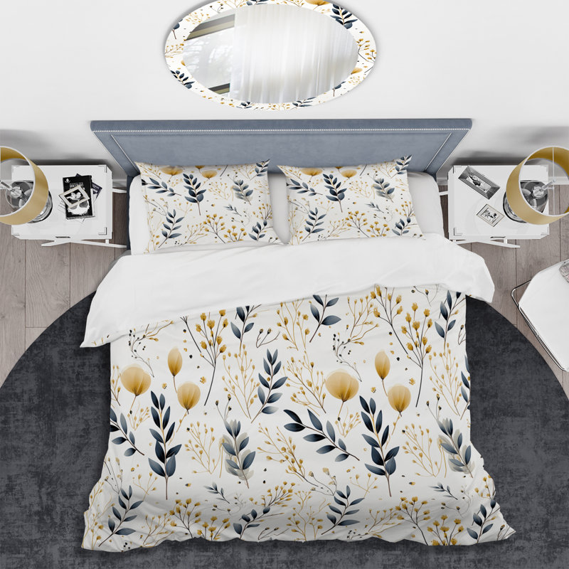 Ensemble de housse de couette Marylena, Housse de couette pour grand lit et 2 taies décor