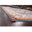 Tapis bleu noué à la main de conception unique 7 pi 11 po x 9 pi 11 po