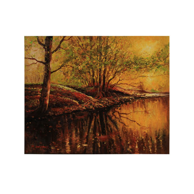 Une saison d'automne | Huile sur toile pour décoration murale | Par Devraj