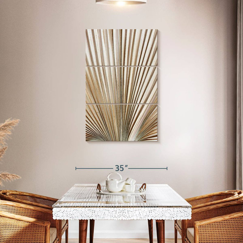 Dried Palm Leaf, 57" H x 36" W