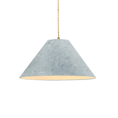Radiance - Luminaire suspendu 1 lumière Avola - l 15 po x H 7,25 po - ampoule remplaçable - cordon torsadé beige