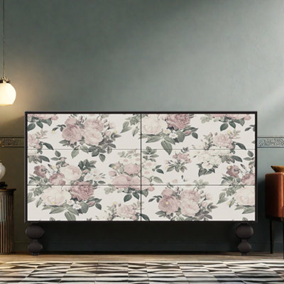 Vintage 6-Drawer Sideboard Accent Chest