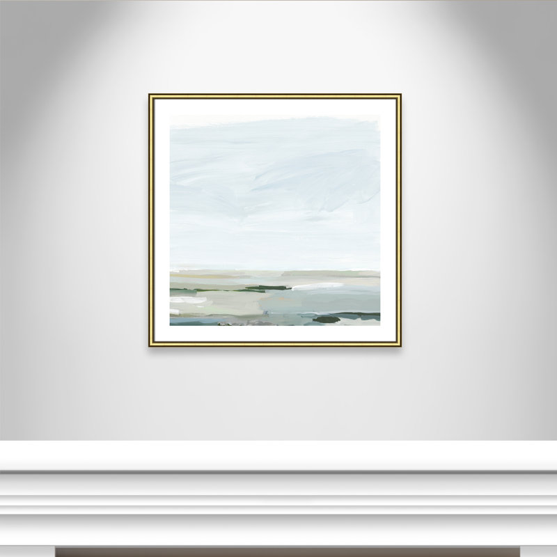 Pure Stillness - Impression de cadre photo sur papier, Papier encadré doré, H 33,25 po x l 33,25 po x P 0,88 po