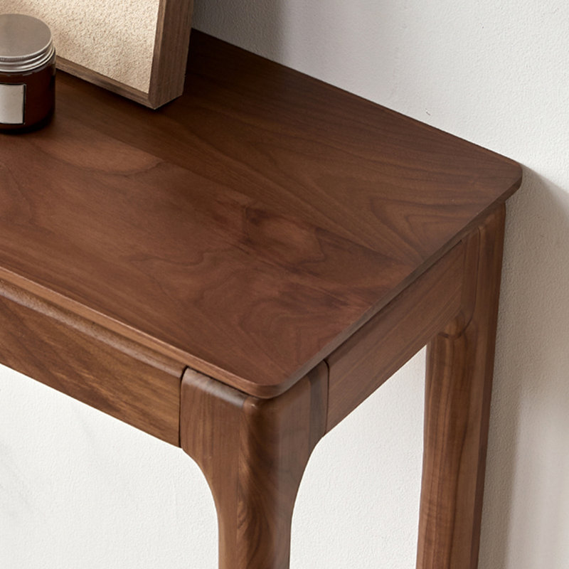 Console brune de style chinois simple, H 33,5 po x L 54,3 po x l 12,6 po