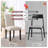 Set of 2 Modern Soft Linen Fabric Thickened Upholstered Dining Chair-1823690950