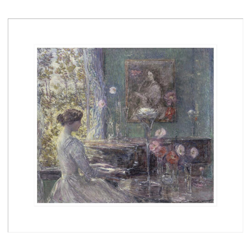 «Improvisation» par Childe Hassam - impression giclée encadrée, H 17,75 po x l 19,4 po
