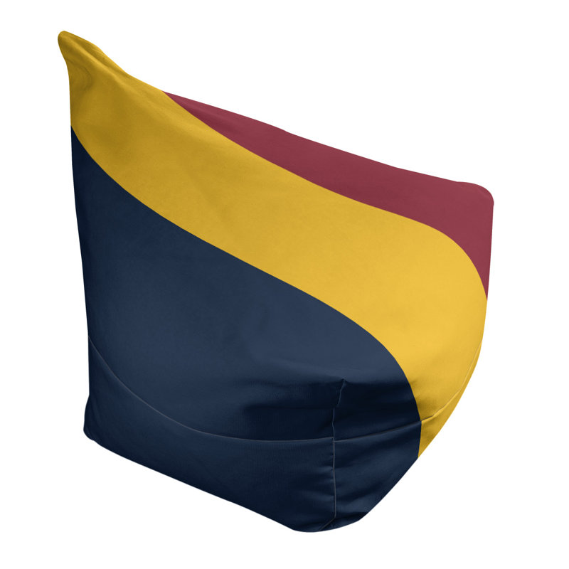 Fauteuil à billes Washington, Midnight Blue/Basketballhine Yellow/Flatirons Red, 31 po x 38 po x 42 po