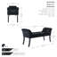 Velvet Upholstered Bench-1006861491