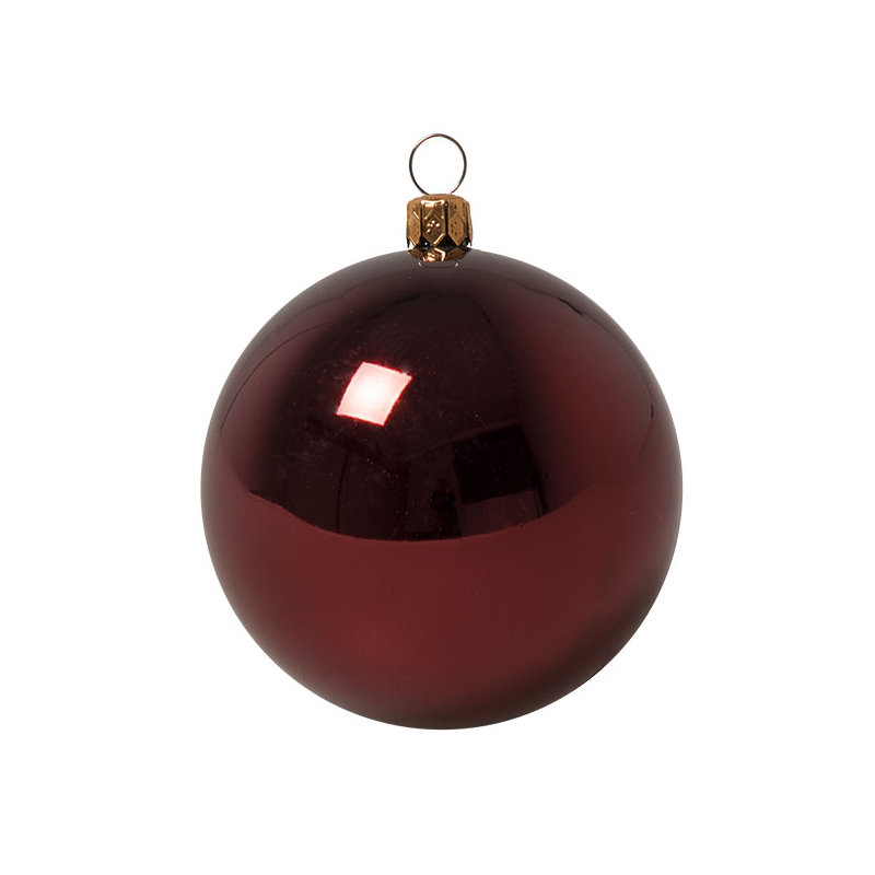 8cm Bauble, Burgundy
