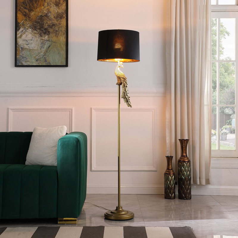 Gauti 64.5'' Matte Gold Task Floor Lamp