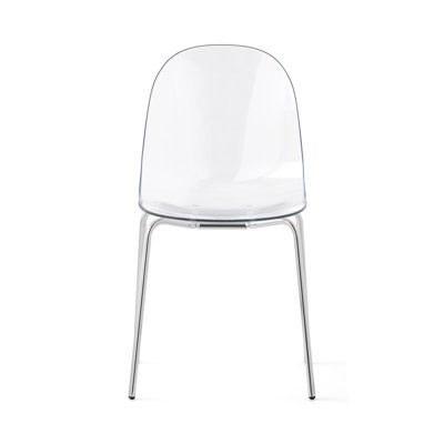 Academy Armless Chair with Metal Frame
