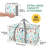 Oversized Moving Bags With Reinforced Handles, Heavy-Duty Storage Tote For Clothes, 6 Pack (Mosaic)