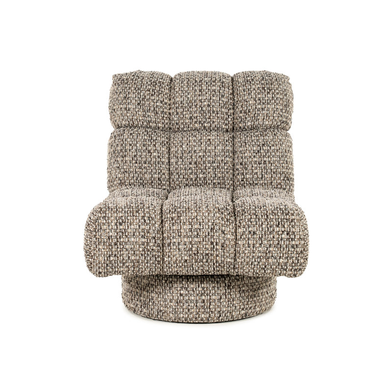 Fauteuil d'appoint Fenna, Polyester taupe
