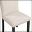 Ensemble de table de salle à manger 5 pièces en faux marbre avec 4 coussins épais, blanc / beige + noir
